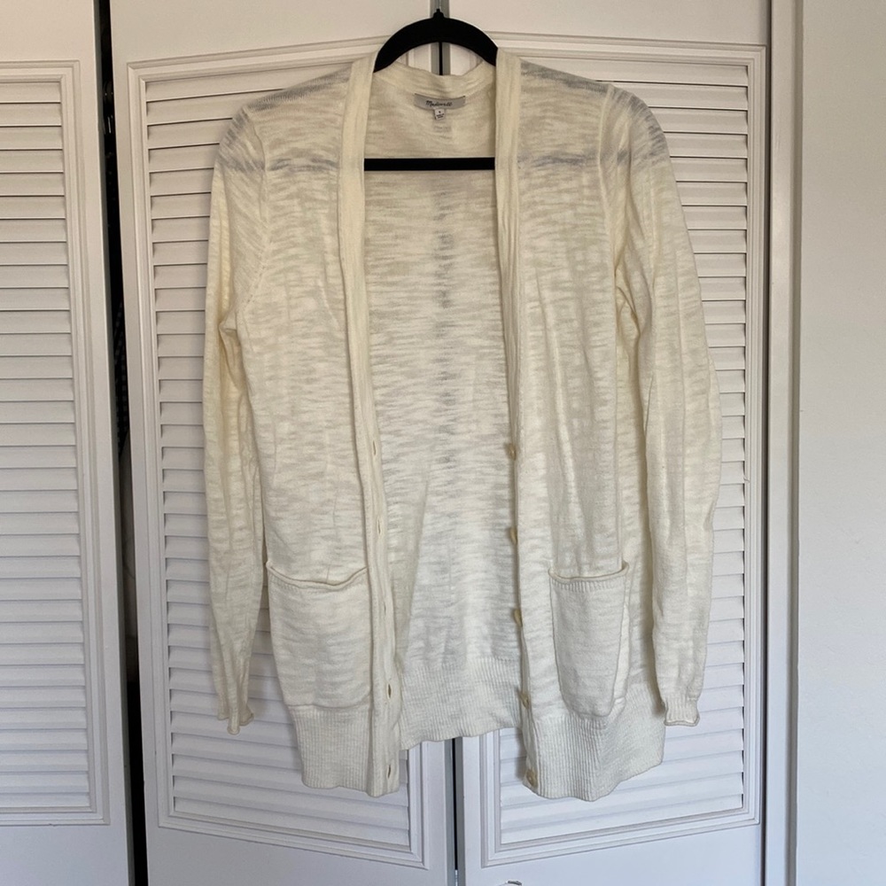 Madewell cardigan in off white